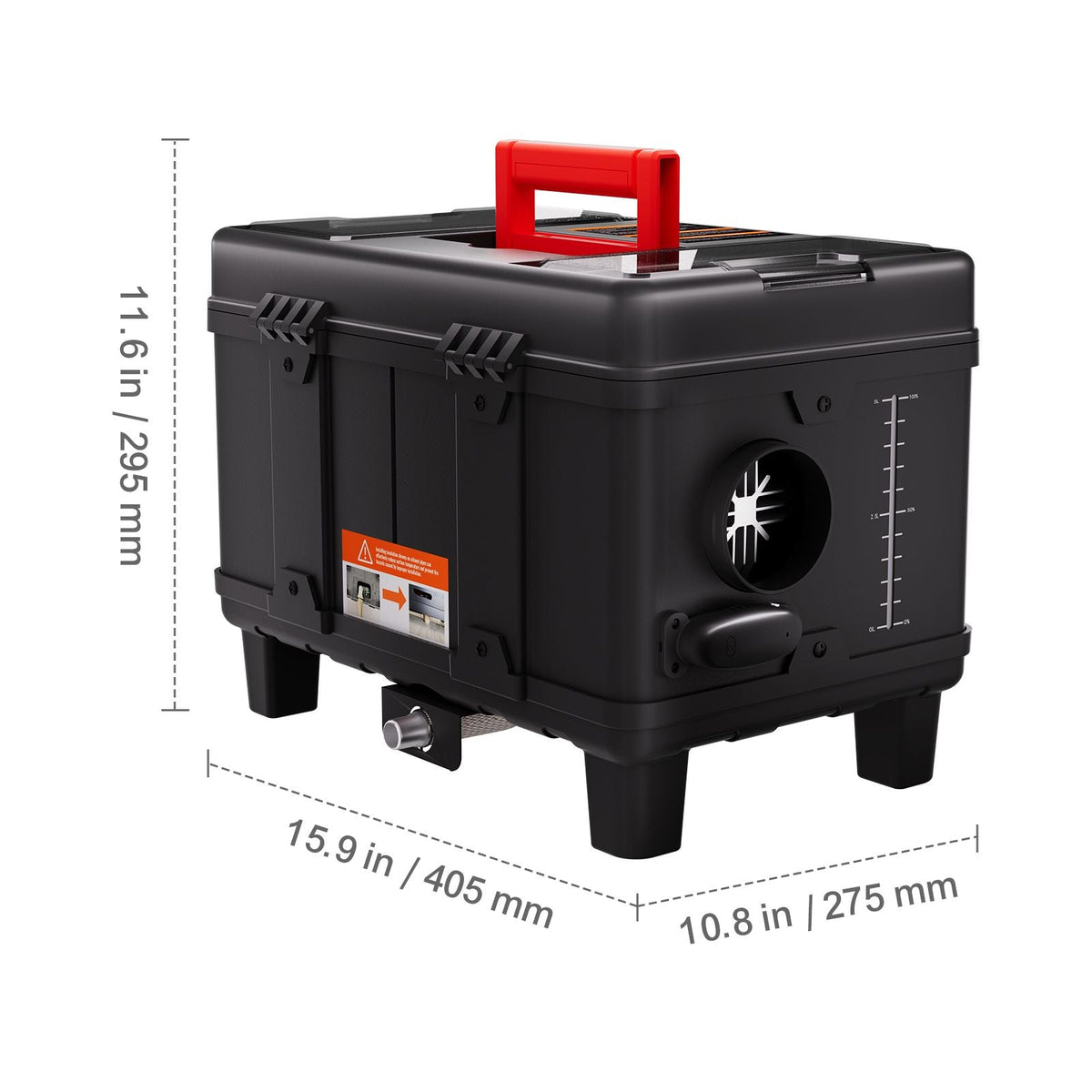 8KW Diesel Heater, 12V/24V All in One Diesel Air Heater, with Bluetooth APP Control, Remote Control and Display Screen, CO Alarm, Fast Heating Portable Diesel Heater for Vehicles and Garage