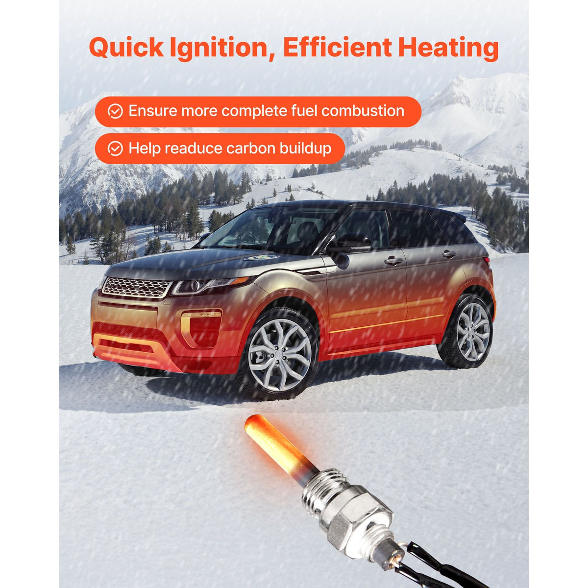 8V Glow Plug Repair Kit, Glow Plug Heater Repair Parking Heater Maintenance Kit with Atomization Mesh, Compatible with 5KW 8KW Diesel Air Heaters Models, Diesel Heaters Parts for Car Truck
