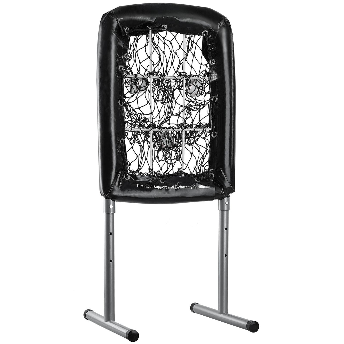 9 Hole Baseball Net, 21"x29" Softball Baseball Training Equipment for Hitting Pitching Practice, Heavy Duty Height Adjustable Trainer Aid with Strike Zone & 4 Ground Stakes, for Youth Adults
