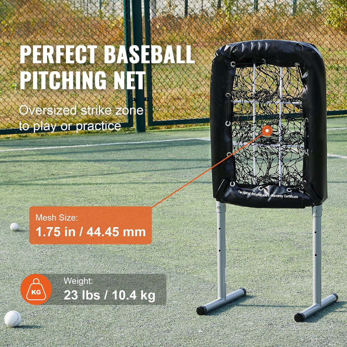 9 Hole Baseball Net, 21"x29" Softball Baseball Training Equipment for Hitting Pitching Practice, Heavy Duty Height Adjustable Trainer Aid with Strike Zone & 4 Ground Stakes, for Youth Adults