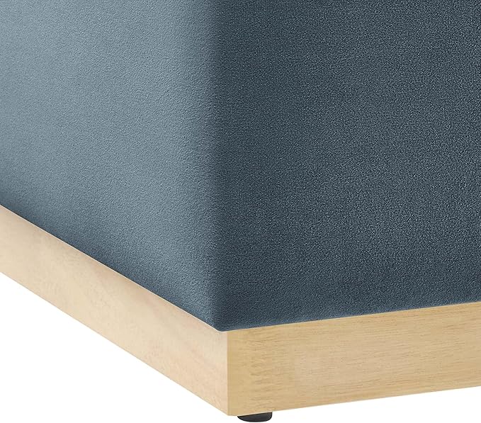 Modway Large 28" Square Performance Velvet Upholstered Upholstered Ottoman