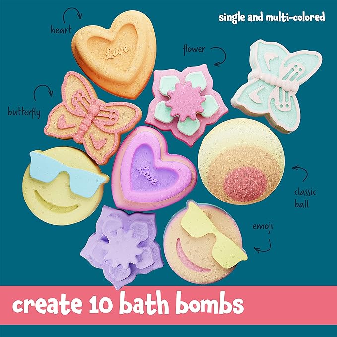 Dan&Darci Soap & Bath Bomb Making Kit for Kids, 3-in-1 Spa Science Kits, Easter Craft Gifts for Girls & Boys Age 6-12 Year Old Girl Crafts: DIY Experiment Toys, Gift for Kid Ages