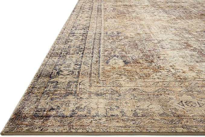 Loloi Amber Lewis Morgan Collection MOG-01 Sunset/Ink 8'-3" x 11'-3" 38" Thick Area Rug feat. CloudPile, Neutral, Room Décor, Vintage Inspired, Livingroom, Bedroom, Dining Area