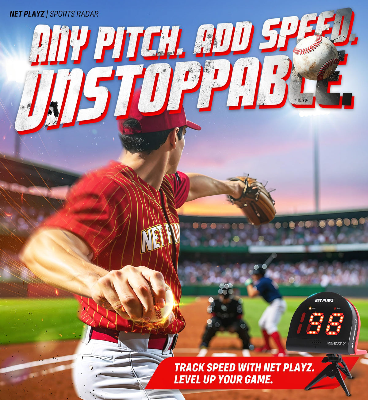 Baseball Gfits Training Equipment & Gear - Radars, Speed Sensors (Hands-Free) Radar Guns, Pitching Speed Guns for Baseball Players
