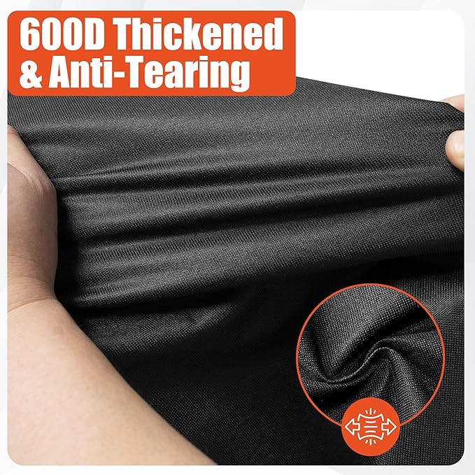 iCOVER Grill Cover 58 inch, BBQ Grill Cover for Outdoor Grill, 600D Heavy Duty Waterproof BBQ Cover, Anti-UV and Rip-Proof Barbecue Cover, Gas Grill Cover for Weber, Char-Broil, Nexgrill, etc