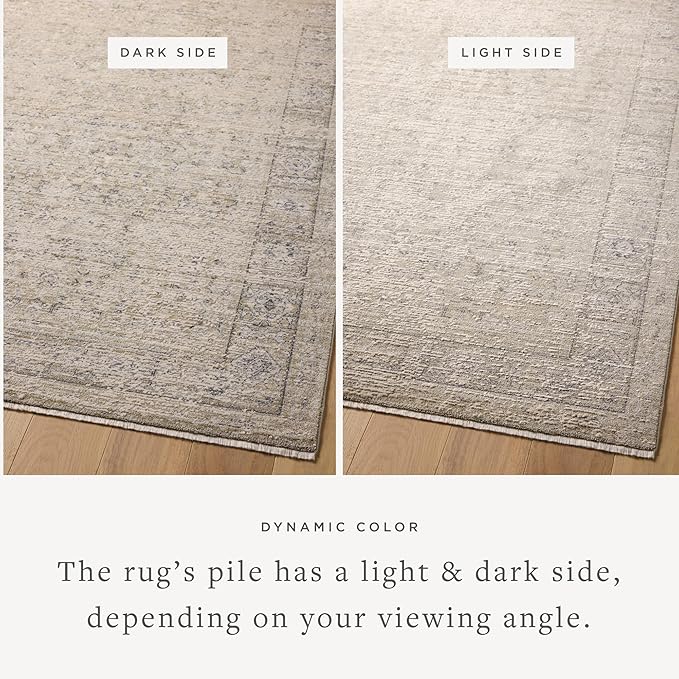 Loloi Amber Lewis Alie Collection ALE-03 Taupe/Dove 2'-7'' x 7'-9'', .13'' Pile Height, Runner Rug