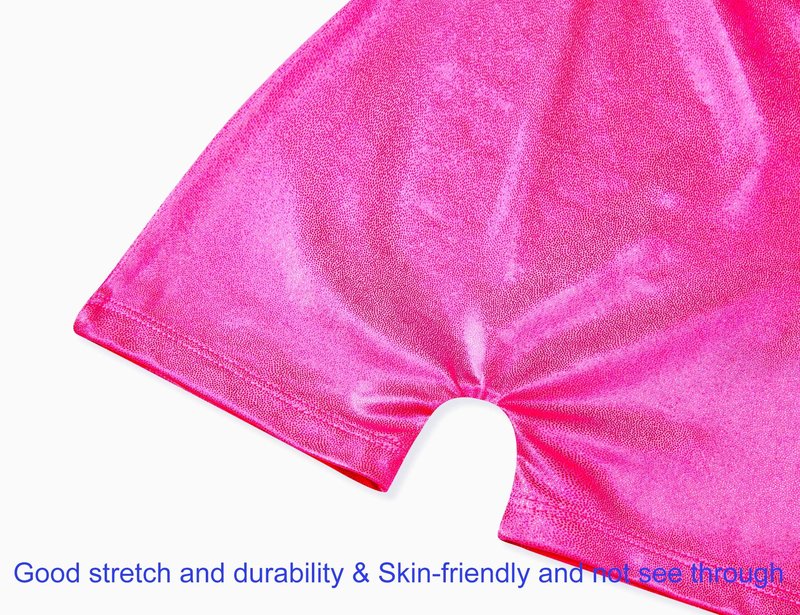 Domusgo Leotards for Girls Gymnastics 3t 4t Sparkly One-Piece Rose Unitards Athletic Biketards Sleeveless Tank Outfits