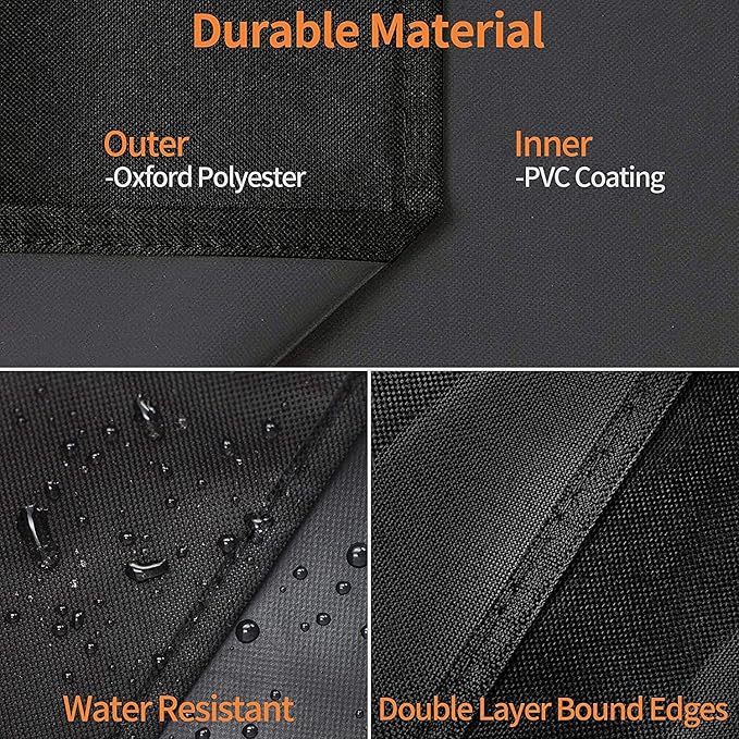 Heavy Duty 600D Polyester Grill Cover Compatible with Pit Boss Phoenix Kettle Grill Onyx Edition Weather Resistant PB Phoenix Kettle Pellet Charcoal Grill Smoker Cover