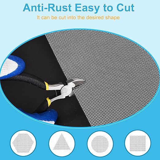 4 Pcs 13x9 20 Mesh 304 Stainless Steel Wire Mesh Sheet, Rustproof Metal Mesh