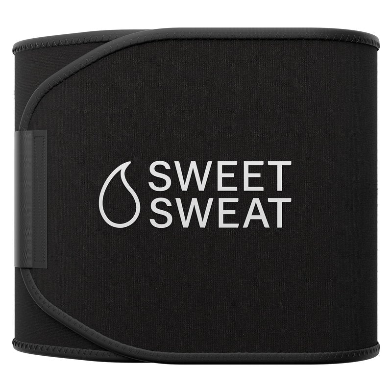 Sports Research Sweet Sweat Waist Trimmer Extra-Coverage (XC) - Premium Sweat Enhancing Fitness Band with More Belly Coverage - Adjustable Fit · Latex-Free Neoprene · More Coverage - Pink Logo (XXL)