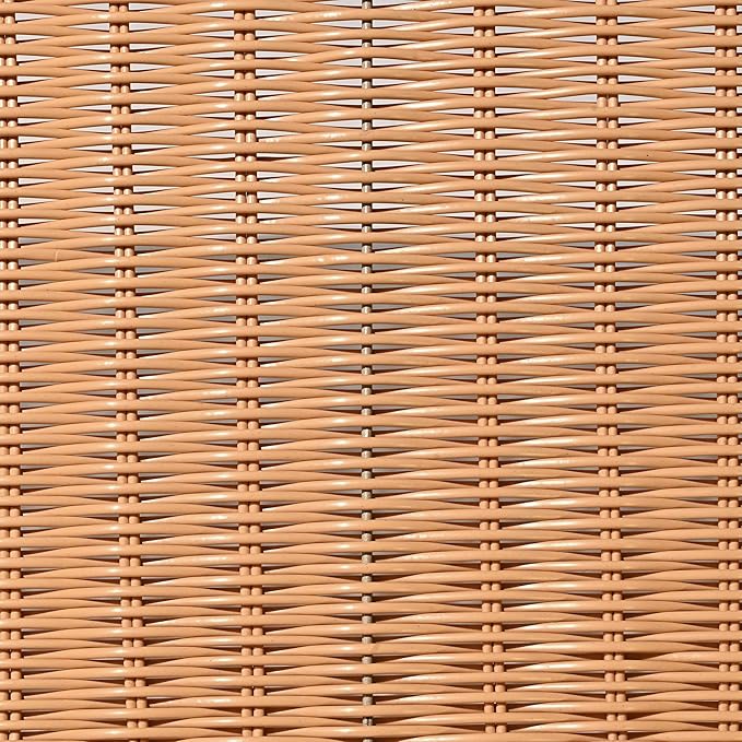 happimess TRY2001A-3SET Parker Southwestern Cottage Resin Scalloped Rectangular Decorative Serving Trays, Brown (Set of 3) for Storage and Decoration in Bathroom, Bedroom, Living Room