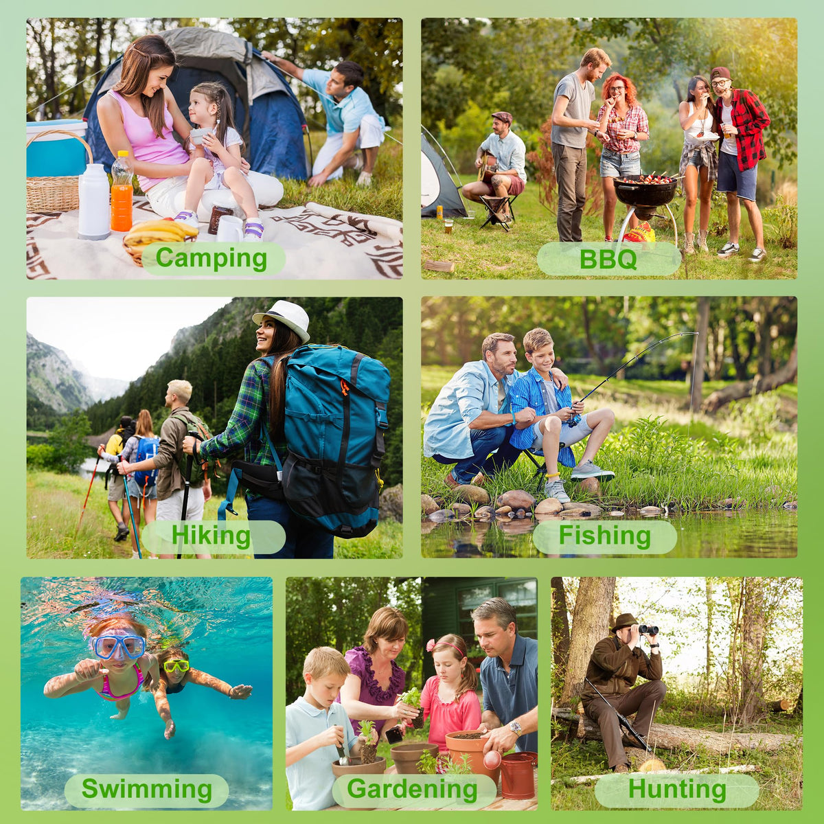 BuggyBands 12 Pack Mosquito Repellent Bracelets for Adults & Kids, Individually Wrapped, DEET Free, Natural and Waterproof Band