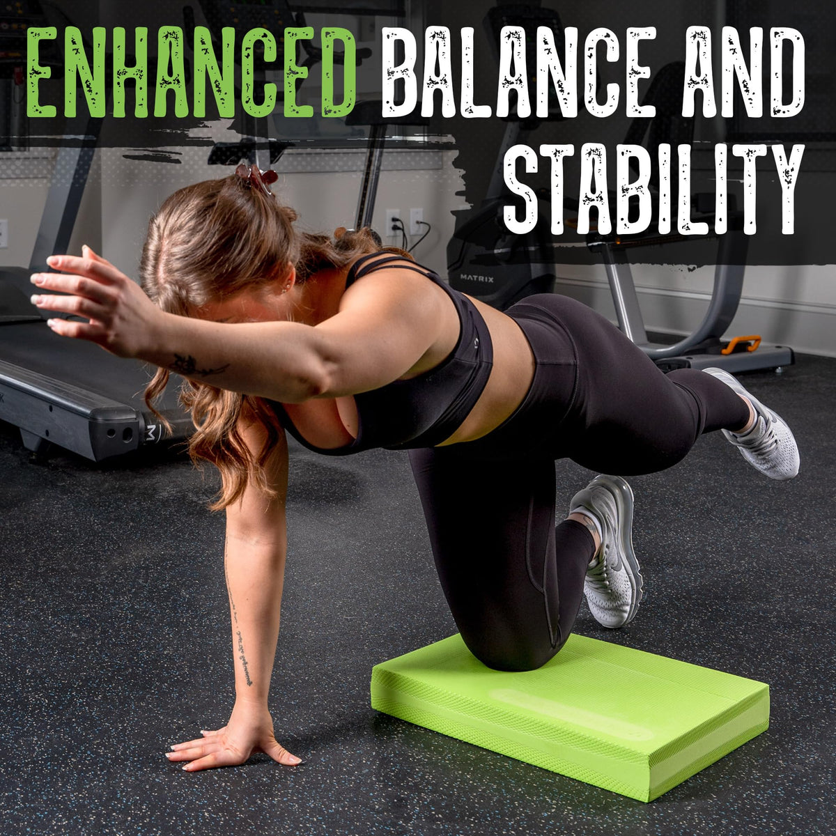 Gradient Fitness Balance Pad Foam Board (Large, Green)