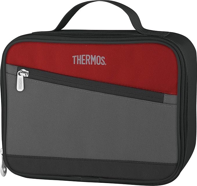 Thermos Essentials Standard Lunch Kit, Cranberry, Polyethylene Foam Insulation, PVC Free, Heat Sealed