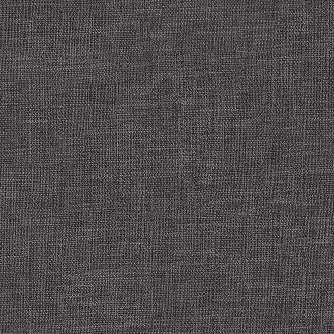 SIMPLIHOME Owen Coffee Table Storage Ottoman - 34 inch Wide Upholstered Linen Look Fabric Rectangular Lift-Top Ottoman in Slate Grey, Mid-Century Modern Bench for Living Room with Tapered Legs
