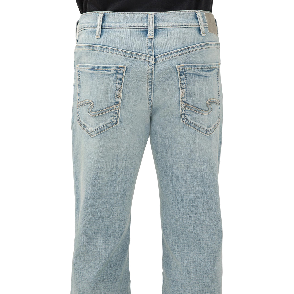 Silver Jeans Co. Men's Gordie Relaxed Fit Straight Leg Jeans, Groove, 36W x 30L