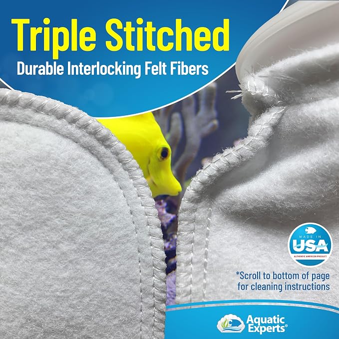 Aquatic Experts 4 inch Ring 100 Micron Felt Filter Sock