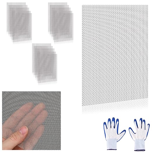16 Pcs 13x9 20 Mesh 304 Stainless Steel Wire Mesh Sheet, Rustproof Metal Mesh