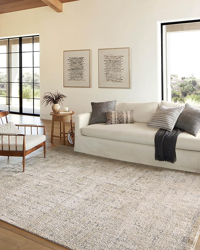 Loloi Amber Lewis Alie Collection ALE-02 Sand/Sky 2'-7'' x 12'-0'', .13'' Pile Height, Runner Rug