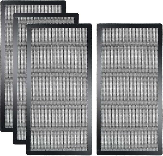 280x140mm PC Case Dust Mesh Filter, Magnetic Frame Computer Fan Dust Mesh PC
