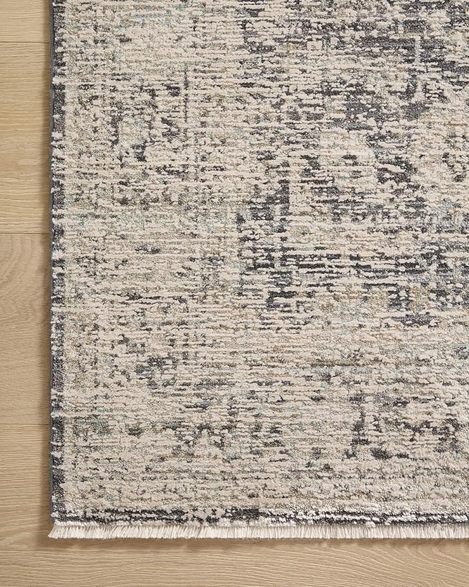 Loloi Amber Lewis Alie Collection ALE-05 Charcoal/Beige 2'-7" x 7'-9", .13" Pile Height, Runner Rug