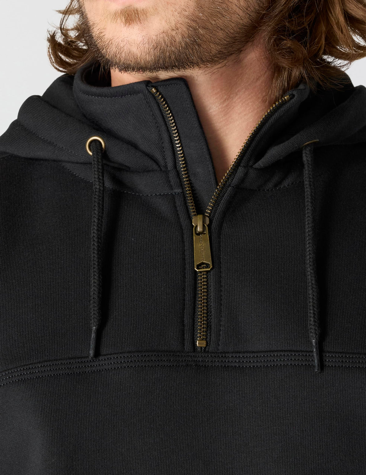 Carhartt Men's Paxton 1/4-Zip Sweatshirt, Black, X-Large