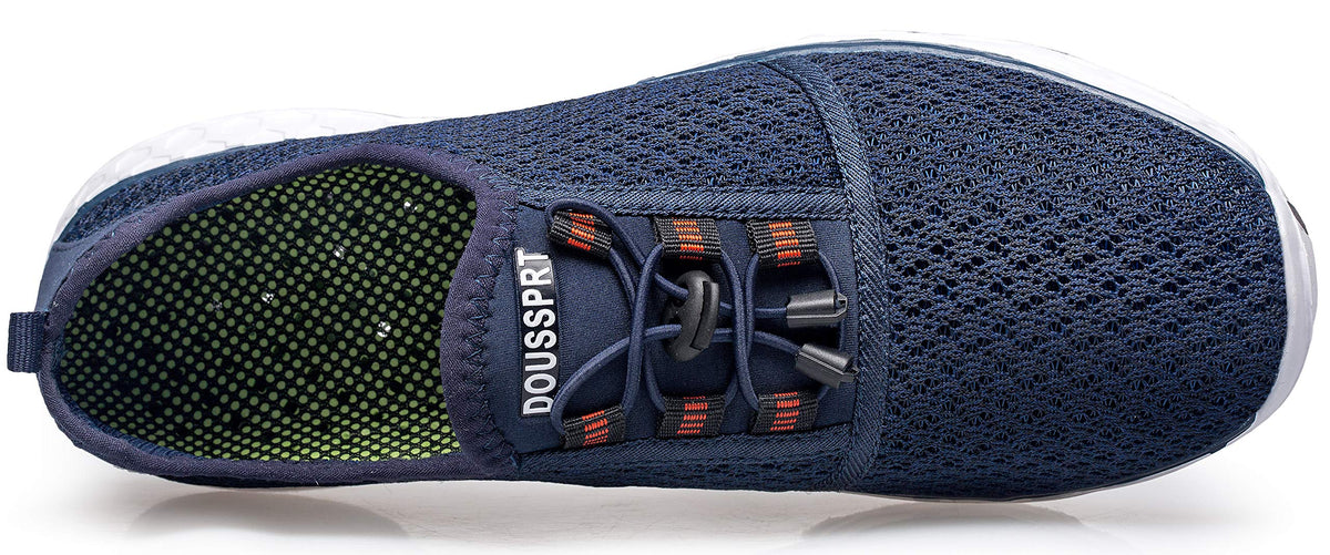 DOUSSPRT Women's Water Shoes Quick Dry for Beach Swim Pool Fishing Blue