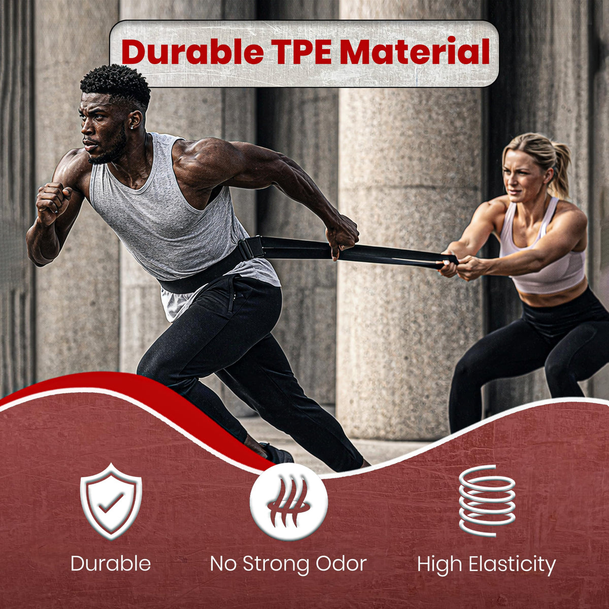 Pull Up Assistance Bands Set for Men & Women – Resistance Bands for Workout, Exercise, Body Stretching, Muscle Training, and Physical Therapy