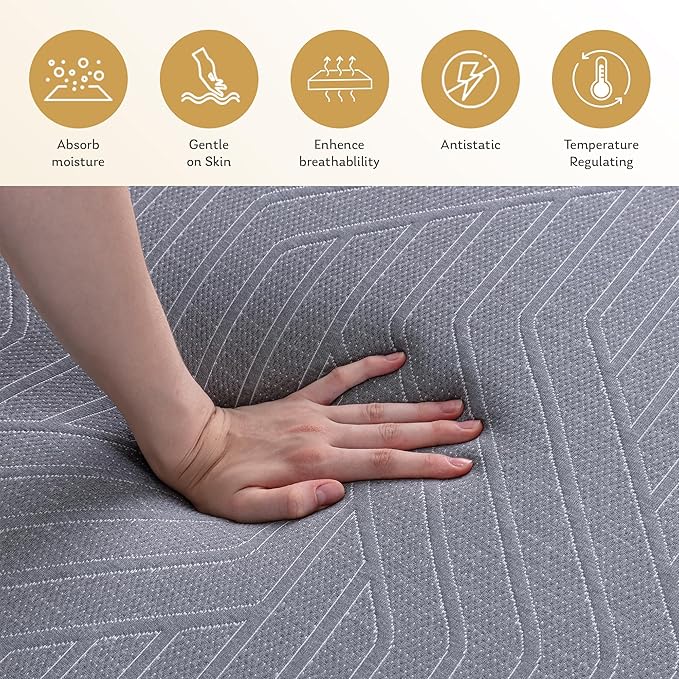 EGOHOME Hybrid Full Mattress 12 Inch, Cooling Gel Mattress, Comfort Foam & Pocket Spring Bed in a Box, Targeted Support Pressure Relief Mattres, CertiPUR-US Certified, Made in USA, 54x75x12 Black