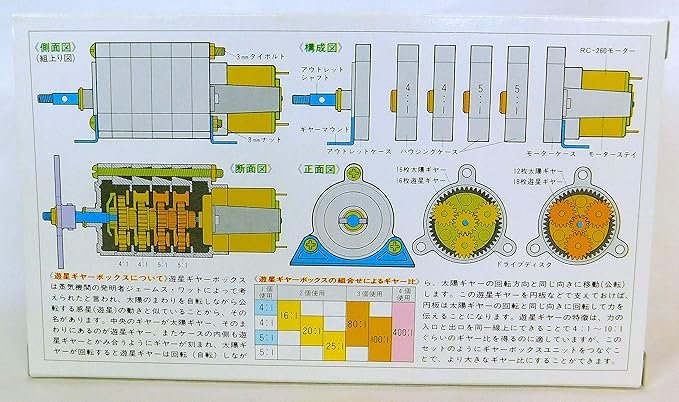 TAMIYA Planetary Gear Box Set TAM72001 Science Kits & Accys