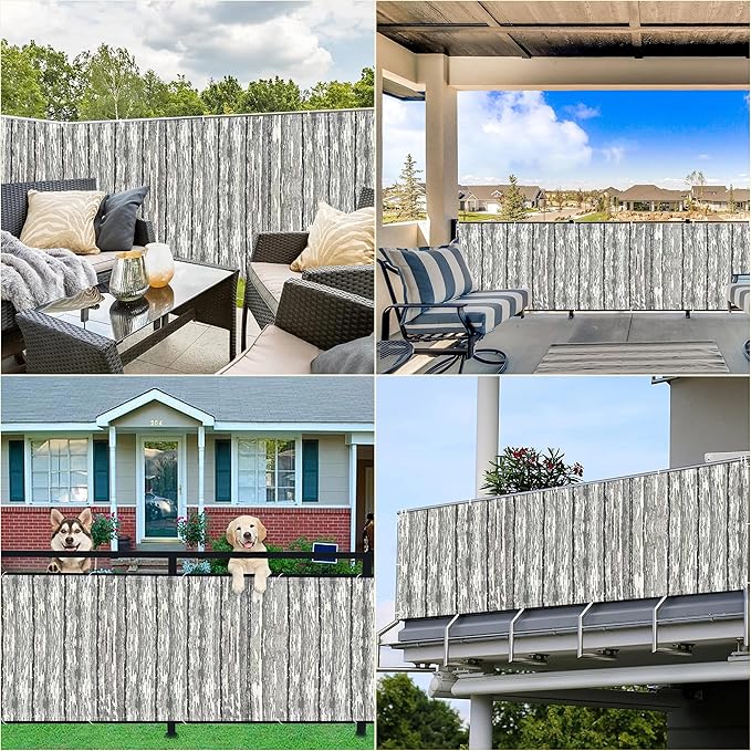 Privacy Screen 4.9' x 6.6' Privacy Protection Weatherproof Outdoor Privacy