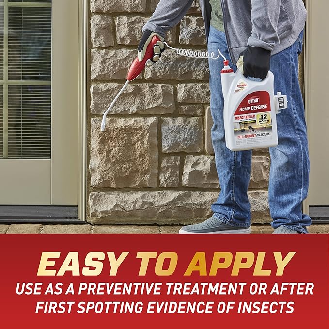 Ortho Home Defense Insect Killer for Indoor and Perimeter2 with Comfort Wand, Controls Ants, Roaches, Spiders and More, 1.1 gal., 2-Pack