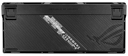 ASUS ROG Azoth Wireless Mechanical Gaming Keyboard – 75% TKL, Tri-Mode Connectivity, Hot Swappable Pre-lubed ROG NX Storm Clicky Switches, PBT Keycaps, RGB, OLED Display, PC/Mac Support - Black