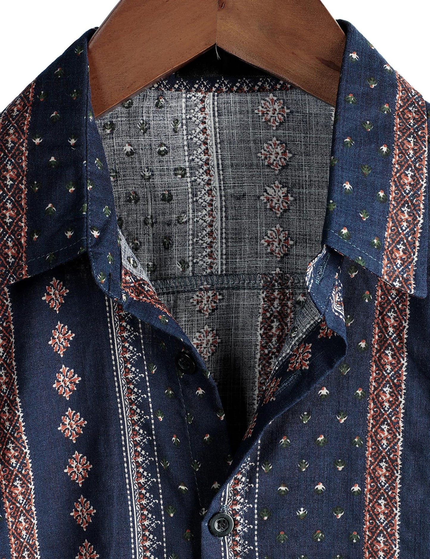 VATPAVE Mens Casual Hawaiian Floral Shirts Short Sleeve Button Down Tropical Shirts Beach Summer Shirts X-Large Navy Blue