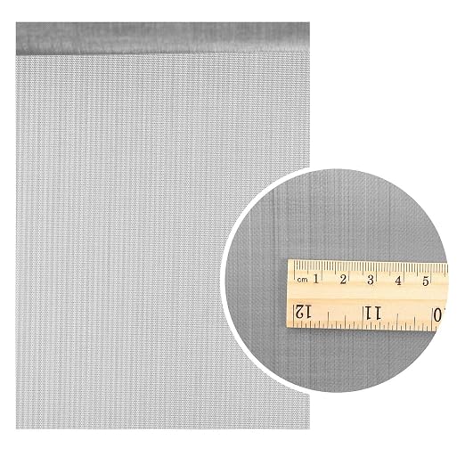 2 Packs 304 Stainless Steel Woven Wire 120 Mesh Fine Screen Mesh Steel Woven