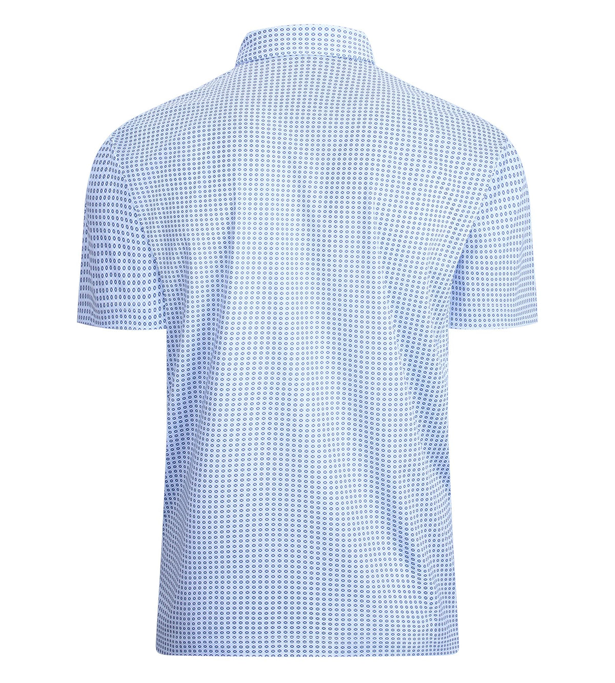 Mens Golf Shirt Moisture Wicking Classic Print Golf Shirts,Blue Ball,M