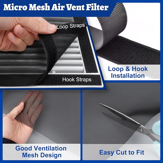 Air Vent Filter Kit, Easy Air Flow, Air Vent Filters