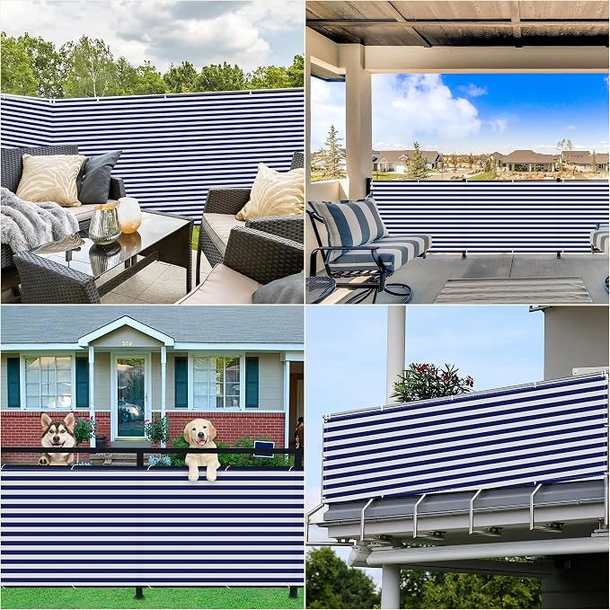 Privacy Fence 9.8' x 19.7' Durable and UV Resistant Patio Privacy Screen