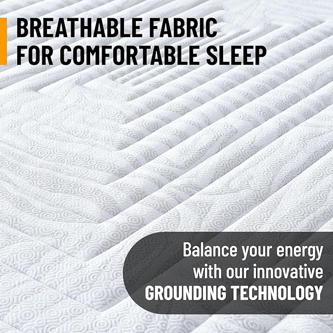 Ottomanson Twin XL 11" Safari Firm Hybrid Mattress - Made in USA - Unyielding Support & Durability - Individually Pocketed Coils & CertiPUR-US Foam - Fiberglass-Free - Bed in a Box
