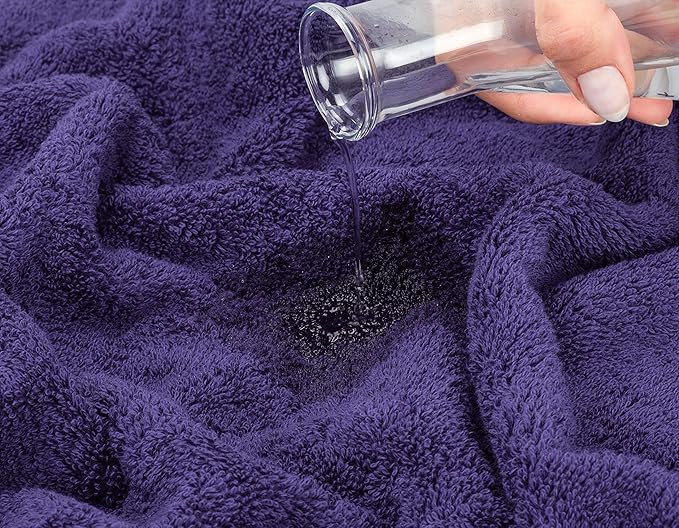 American Soft Linen 35x70 Jumbo Large Bath Towels, 600 GSM 100% Cotton Turkish Bath Sheet, Oversized Luxury Bath Towels for Bathroom Beach and Pool, Purple