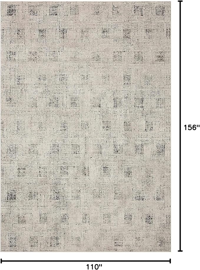 Loloi Kamala Collection KAM-01 Grey/Graphite 9'-2" x 13' Area Rug