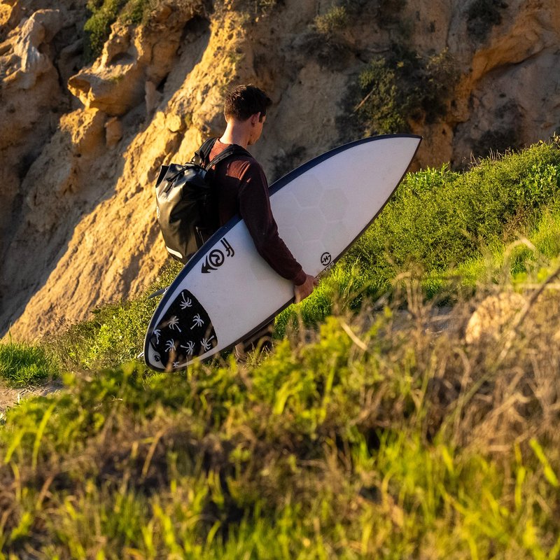 Ho Stevie! 25L Waterproof Surf Backpack - Built For Adventure - Roll Top Closure Keeps Your Gear Dry In Bag