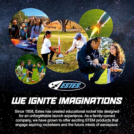 Estes 2198 Blue Origin New Shepard Rocket-Building Kit, Beginner Flying-Rocket-Model Kit for Ages 10+