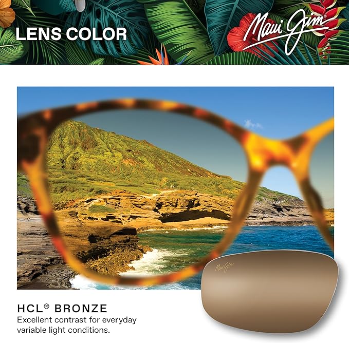 Maui Jim Polarized Men's and Women's Hookipa Rectangular Sunglasses