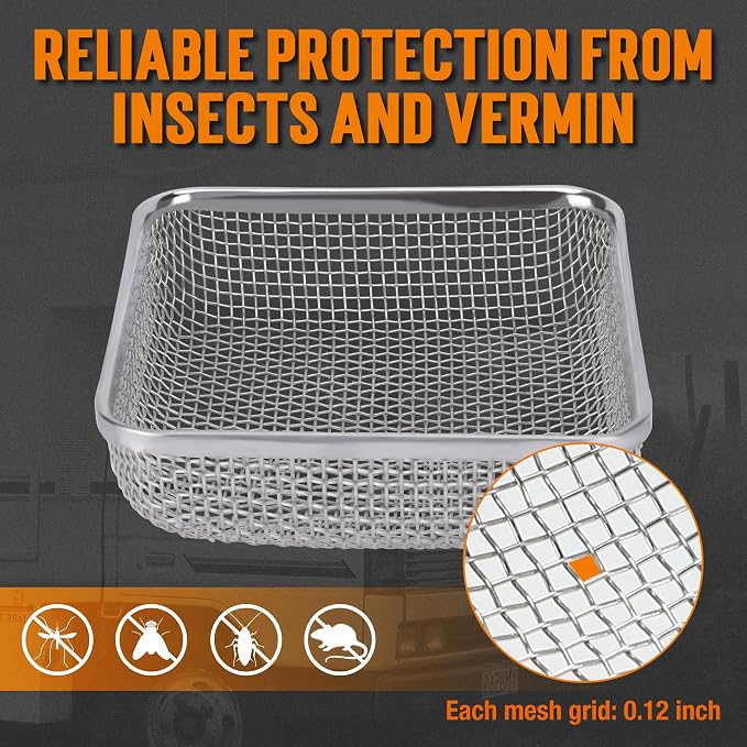 TONDA RV Furnace Vent Screen, Bug Screens Heater Vent Cover