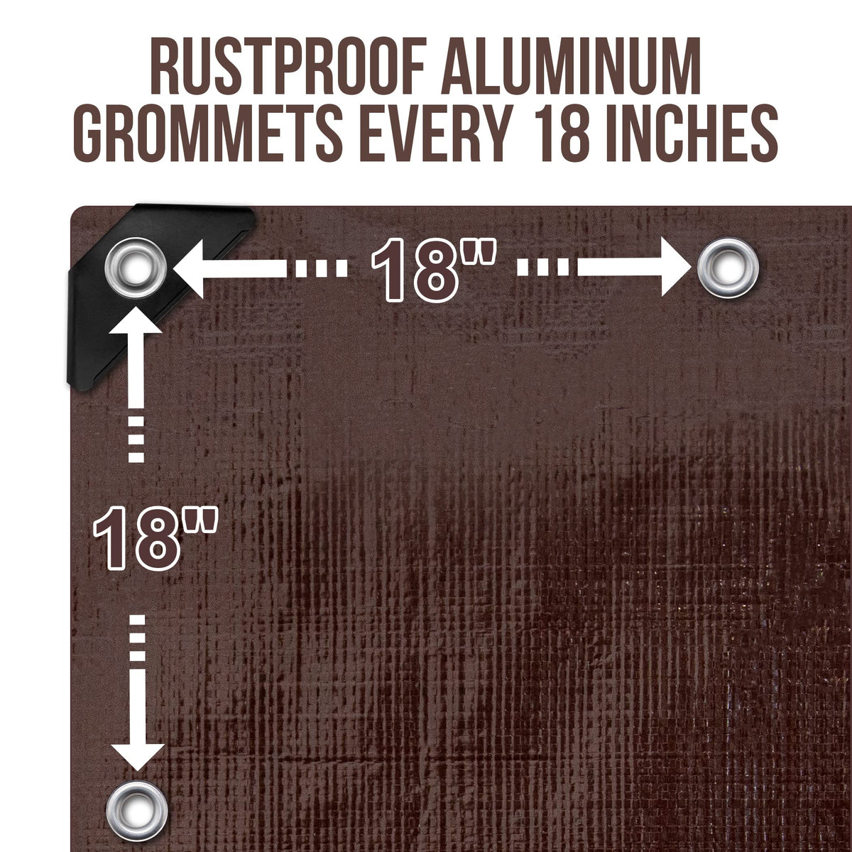 CARTMAN Finished Size 8x10 Feet Extra Thick 12 Mil Heavy Duty Poly Tarp, Multipurpose Protective Cover, UV Resistant, Waterproof Poly Tarpaulin with Reinforced Edges