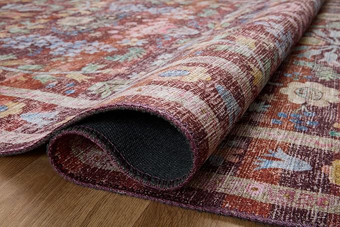 Loloi Rifle Paper Co. Maison Collection MAO-06 Red 2'-6" x 12'-0", .19" Pile Height, Runner Rug