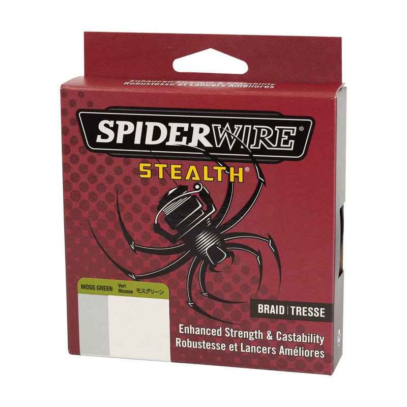 SPIDERWIRE SCS10G-125 Braided Stealth Superline, Moss Green, 10 Pound, 125 Yards