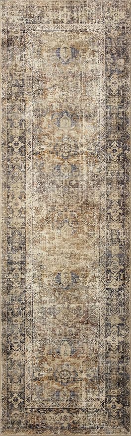 Loloi Amber Lewis Morgan Collection MOG-01 Sunset/Ink 8'-3" x 11'-3" 38" Thick Area Rug feat. CloudPile, Neutral, Room Décor, Vintage Inspired, Livingroom, Bedroom, Dining Area