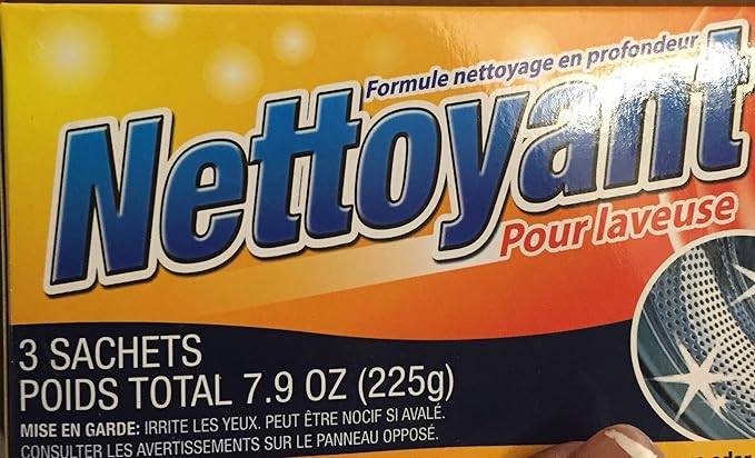 3 pouches Washing machine cleaner deep cleaning formula